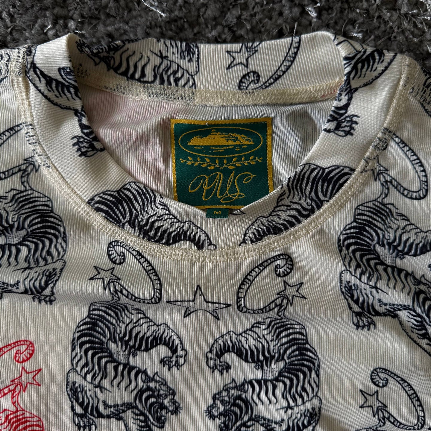 Womens Corteiz Tiger Cream Longsleeve